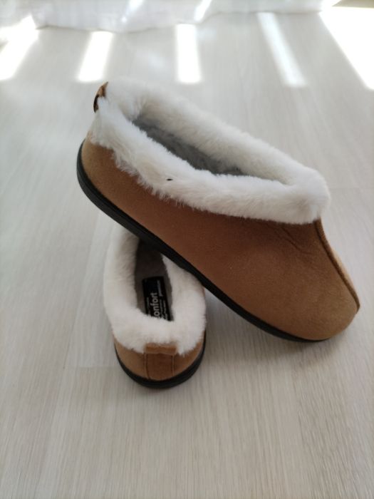 Пантофи комфорт гел приеми-кафяви. COMRORT GEL PREMIUM.