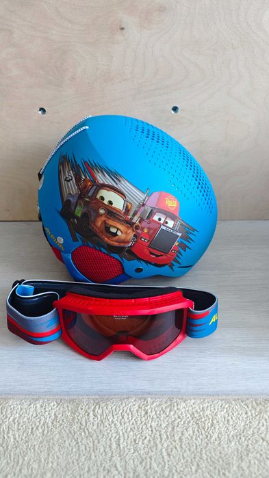 Детска каска с маска Alpina