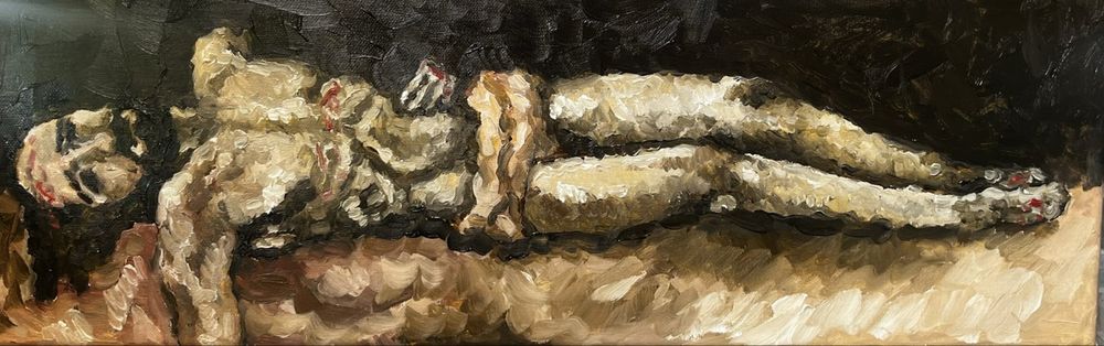 Картини/маслена боя, въглен и цветен молив/