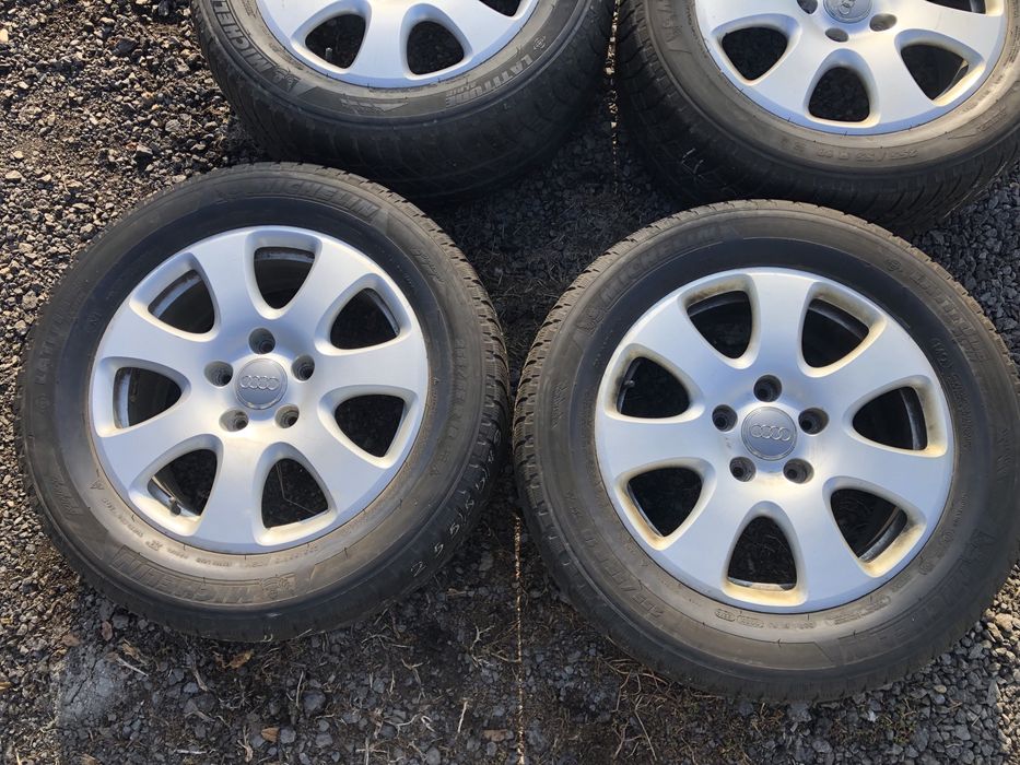 Jante aliaj 5x130 audi Q7 vw touareg cu anvelope iarna 255 55 18
