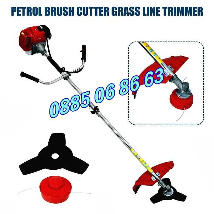 Бензинов тример 74 куб., моторна косачка за трева + самар