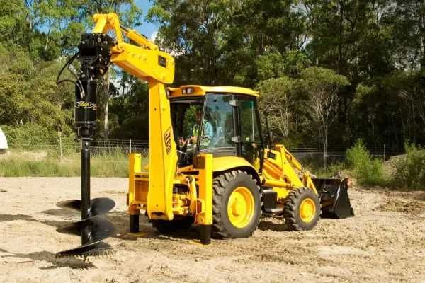 Экскаватор-погрузчик, JCB, ямобур