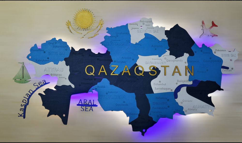 Декор Карта Казахстана