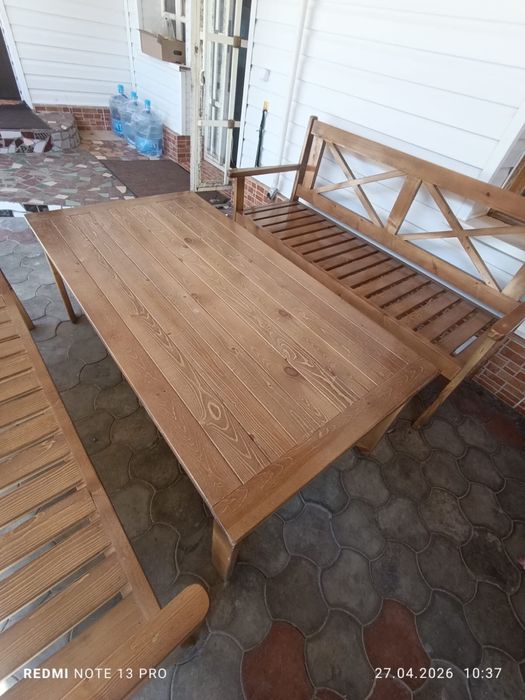 Скамейки с столом