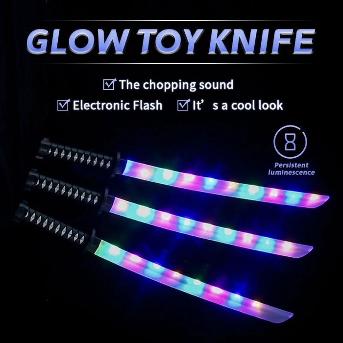 Игрушечный светящийся Меч для детей Самурайский мечт Qlich