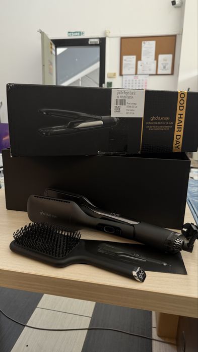 GHD Duet Style placa + uscator + perie profesionala