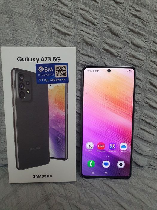 Samsung Galaxy A73 5G 12/128GB Black Igravoy Karobka Holati Ideal 5G