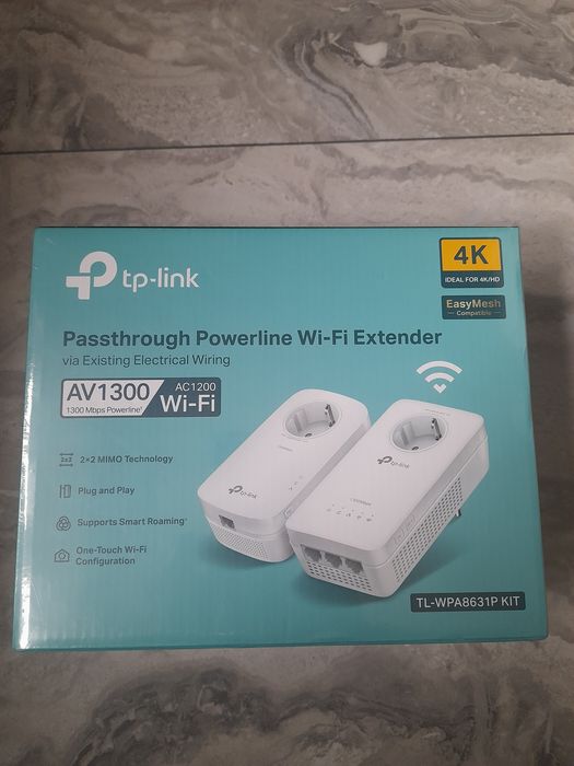 Router extender av1300 Wi-Fi 4k powerline