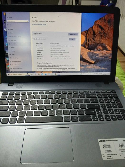 Laptop ASUS VivoBook Max X541U Intel i5 Gen 7 1TB Stocare