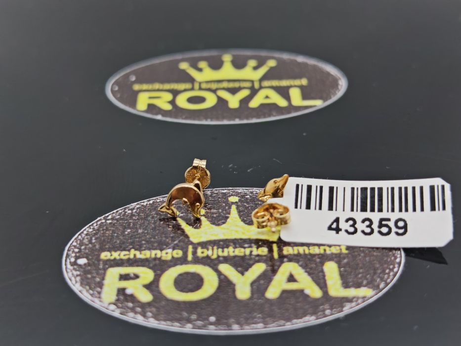Bijuteria Royal: Cercei aur 14k/0.37 gr