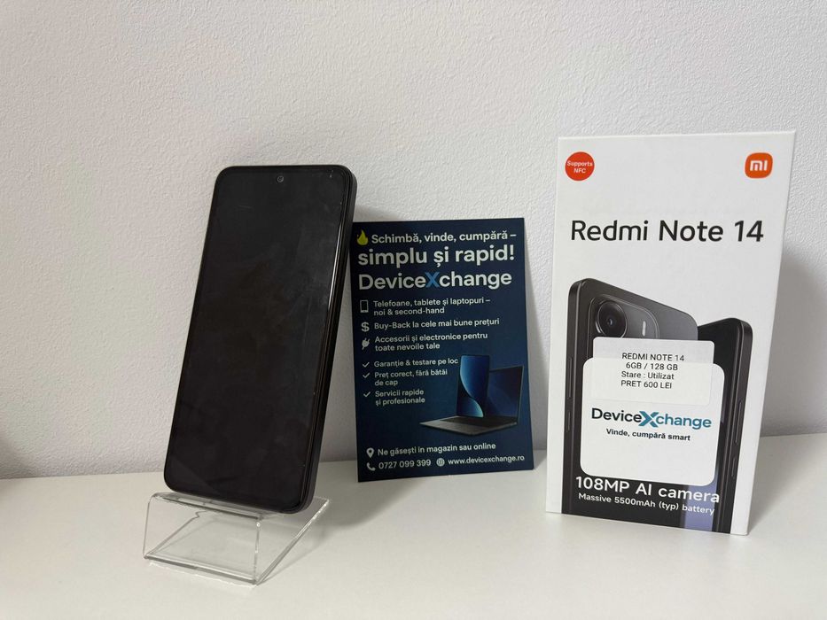 Redmi Note 14 SH 6gb\128 gb * Garantie *Buy Back * deviceXchange