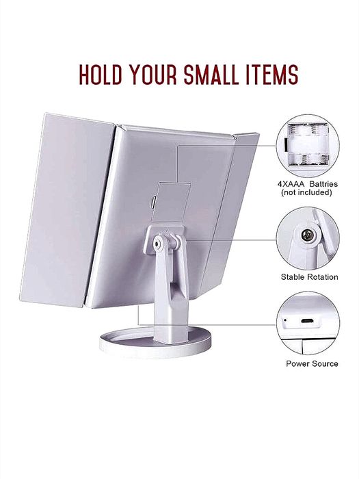 Преносимо LED огледало с осветление