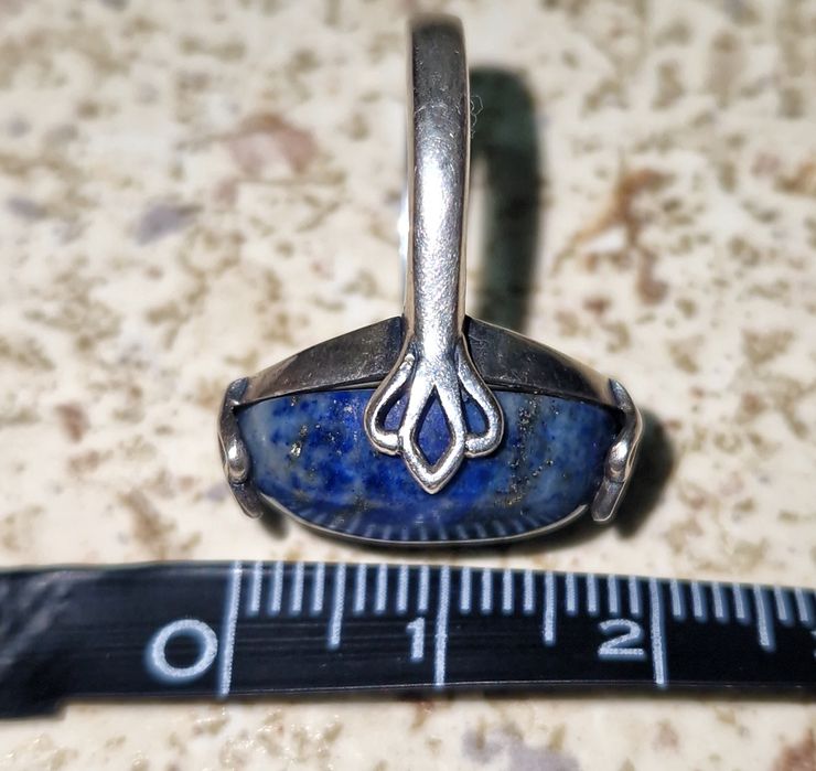 Inel din argint 925 cu lapis lazuli natural