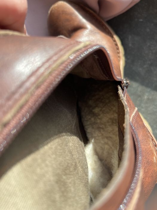 Cizme lungi UGG piele si lana