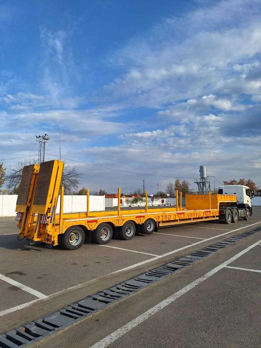 Тяжеловоз Тралер Длина 12 400 мм Грузоподъемность: 53 500 кг