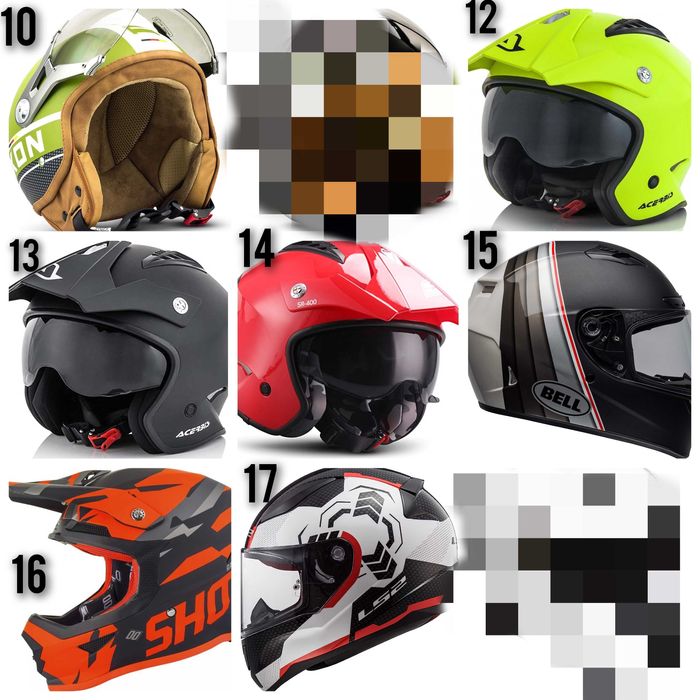 Каски за мотори, разнообразие от модели, цени в описанието