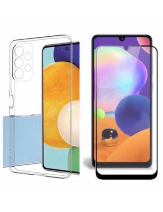 Samsung A50/A51/A52/A53/A55/A56/A57 Pachet Husa Stylish Silicon + Folie Sticla Full Glass