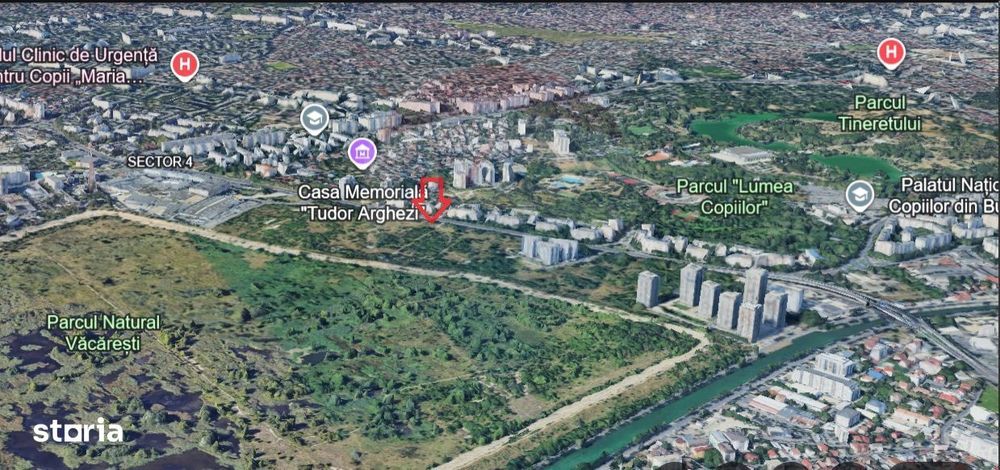 Teren 1,613mp Calea Vacaresti