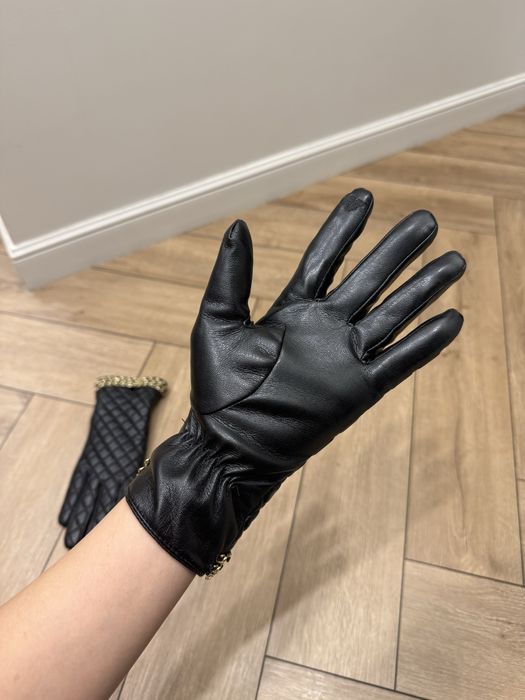 Перчатки кожаные Шанель