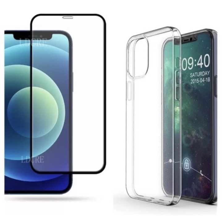 Iphone 12/13/14/15 MINI PRO MAX PLUS Husa TPU SoL + Folie Sticla 6D