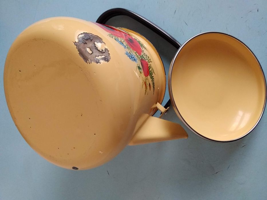 Чайники и ведра эмалированные