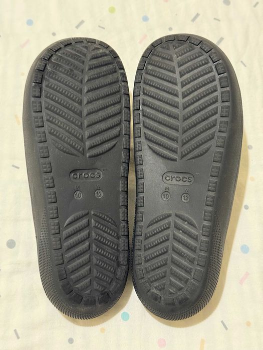 Продавам Crocs Classic Slide V2 Black, размер M10/W12 – EU 43–44