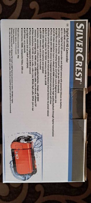 Видеокамера за подводни снимки SILVER CREST Camcorder Waterproof