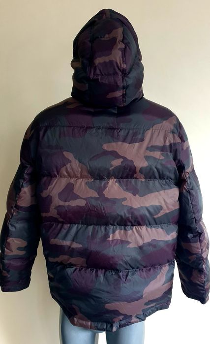 COACH Camo Womens Down Jacket Size L  ОРИГИНАЛ Дамско Зимно пухено Яке