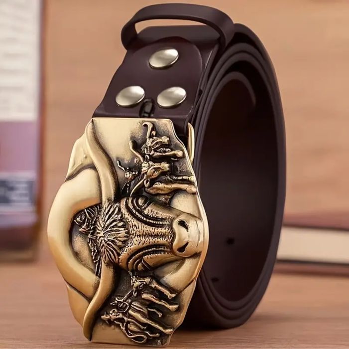 Curea cowboy din piele naturala