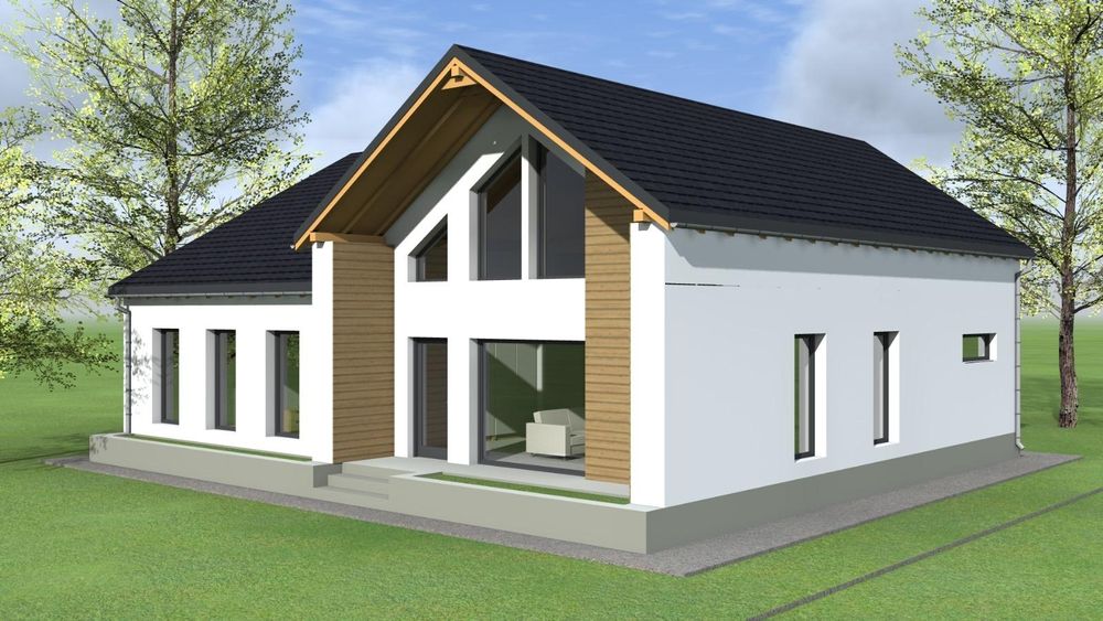 Casa moderna cu asfalt si toate utilitățile.