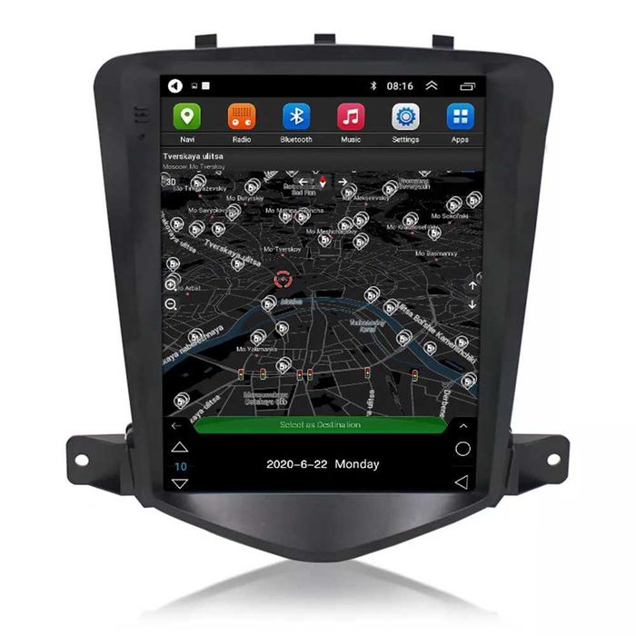 Мултимедия за Chevrolet Cruze J300 навигация вертикална 2DIN 2008-2012