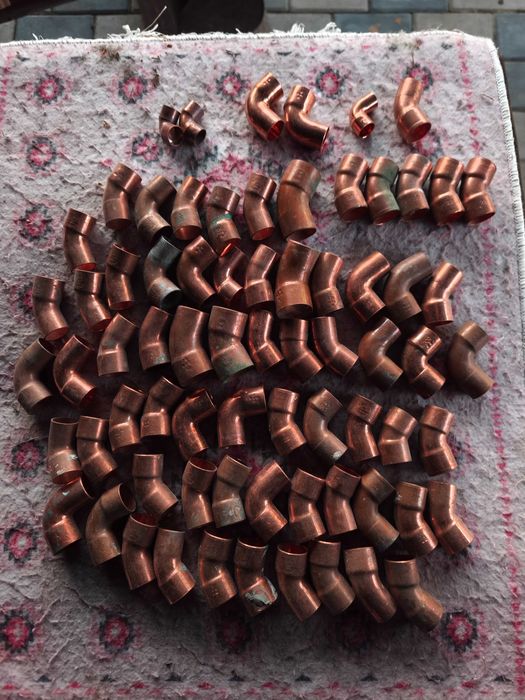 Fitinguri și coturi din cupru