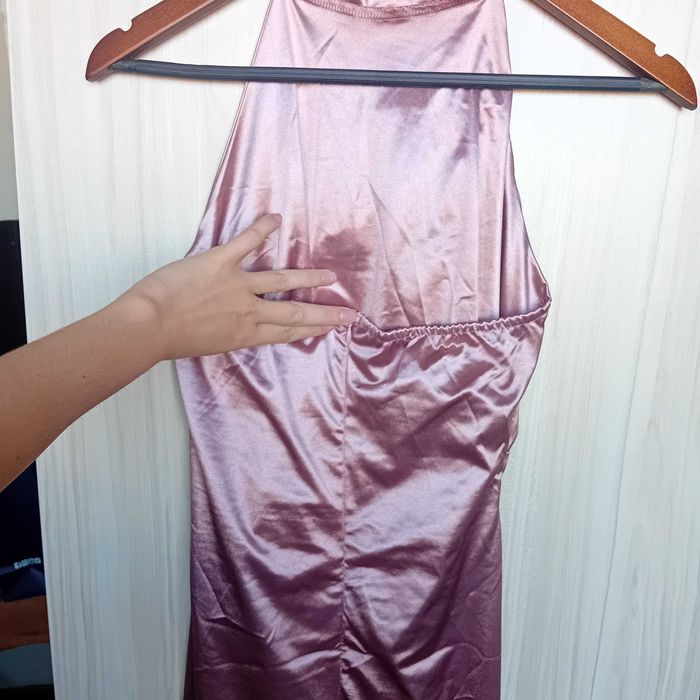 НОВА сатенена РОКЛЯ - пепел от рози размер S