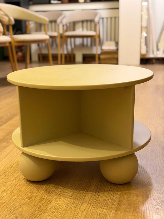 Măsuță auxiliară cafea din lemn de mango H&M, bej uni, living