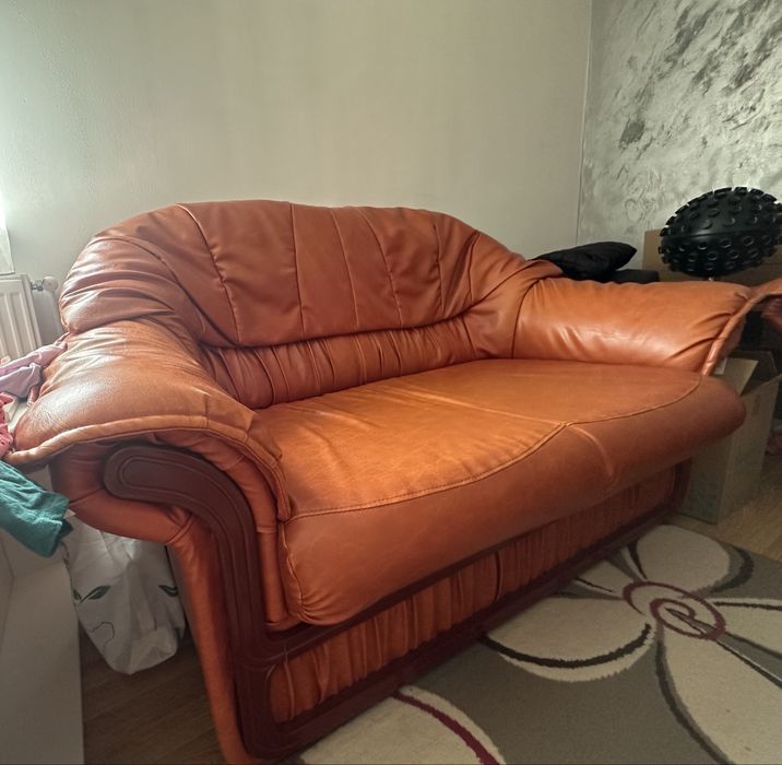 Set canapea piele ecologica