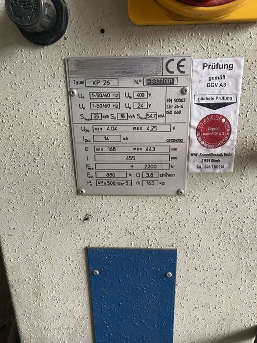 Aparat sudura industrial prin Punctura