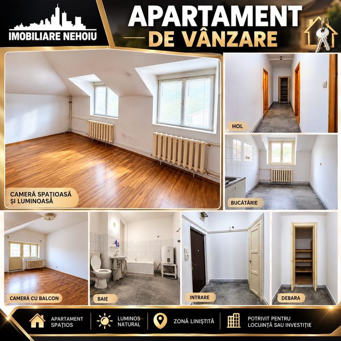 Apartament 2 camere de vânzare  în Nehoiu