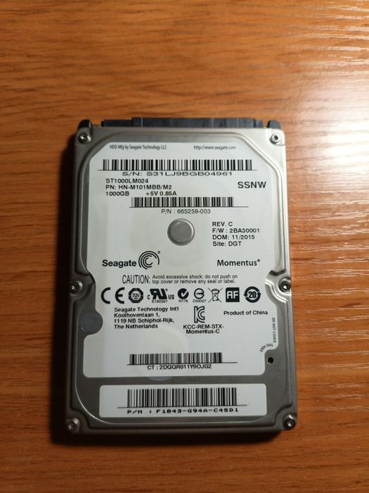 Жёсткий диск HDD Seagate на 1 TB