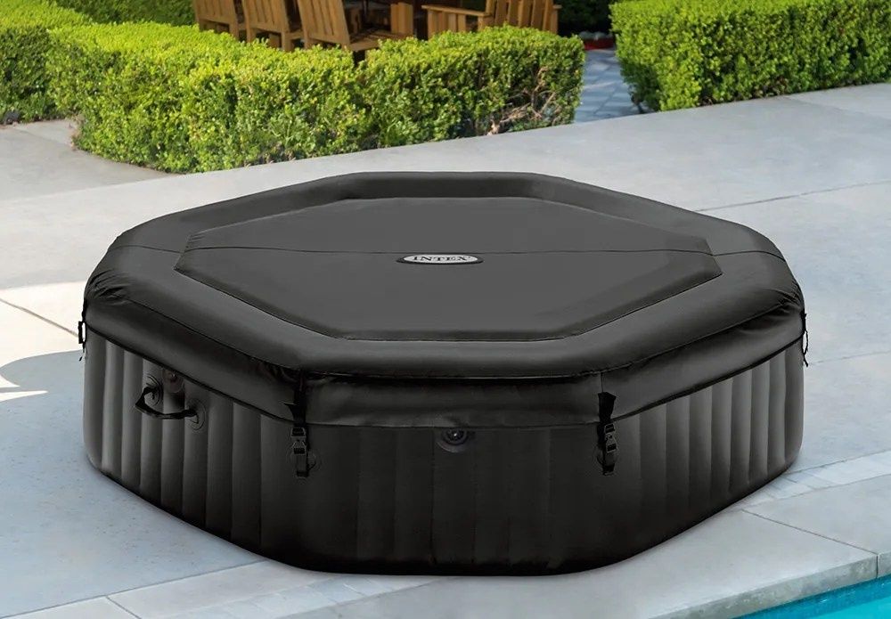 Надуваемо джакузи Intex PureSpa Bubble Deluxe, 6 места, 140 въздушни с