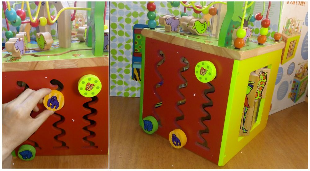 НАМАЛЕНИЕ!ХХL дървен мултифункционален интерактивен занимателен сортер