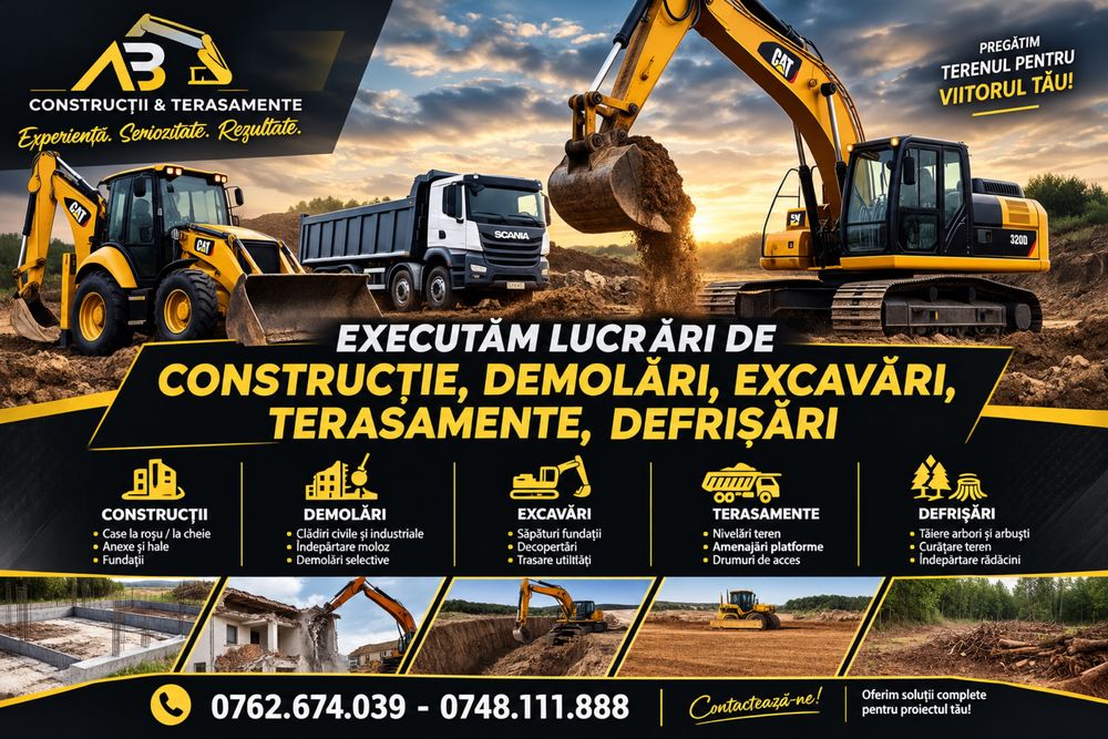 DEMOLARII - Excavatii -Terasamente