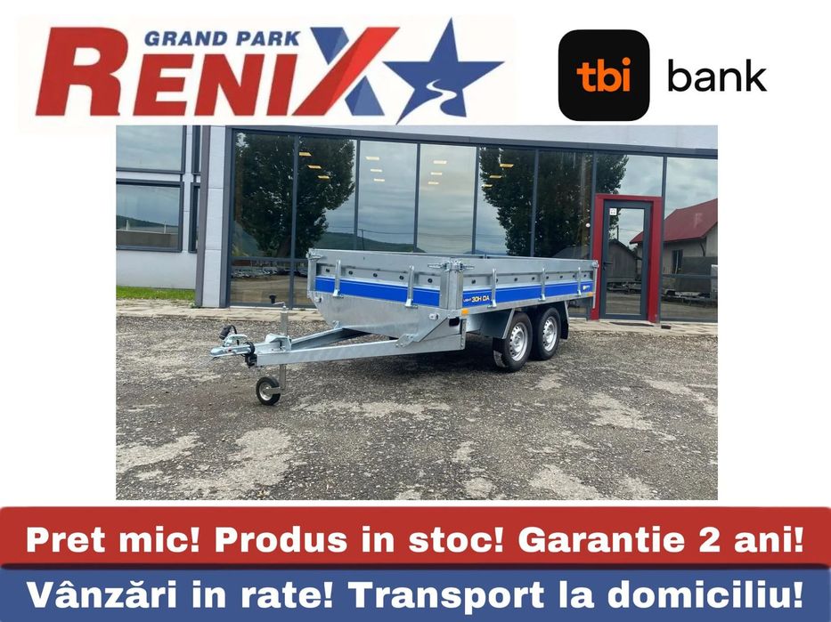 Vesta Remorca auto cu doua axe , 750 kg ,300/150/37cm Remorca auto 750kg