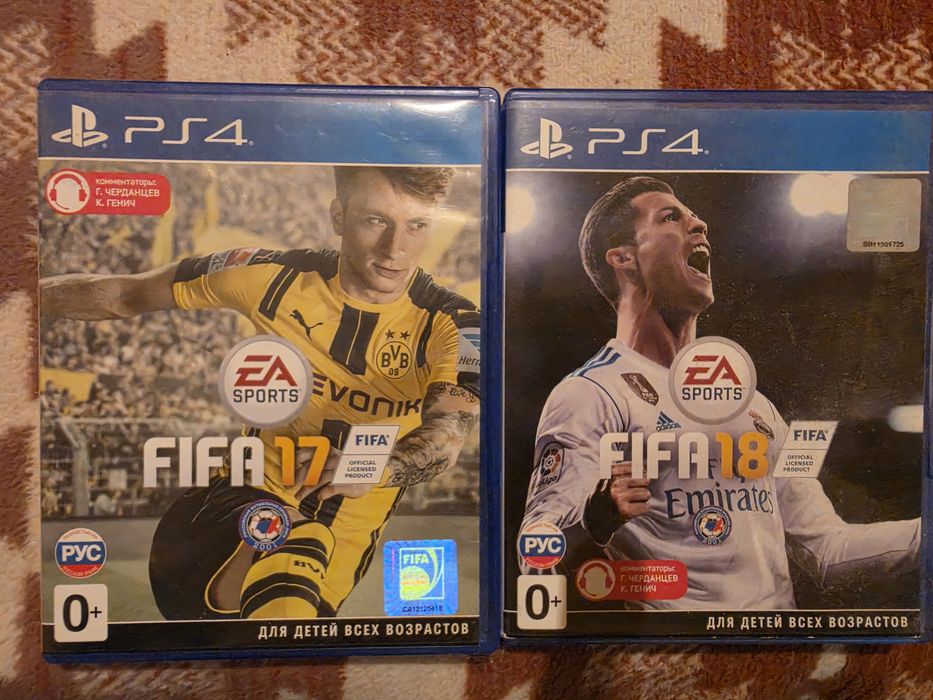 Продам диски FIFA 17, 18, 26