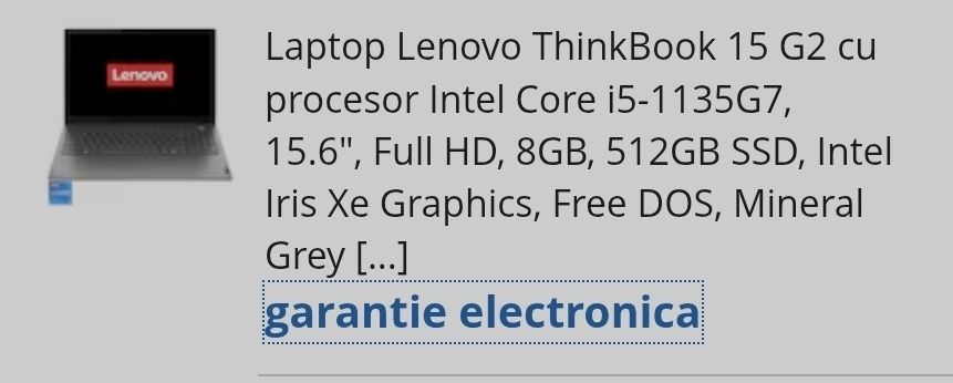Laptop Lenovo ThinkBook