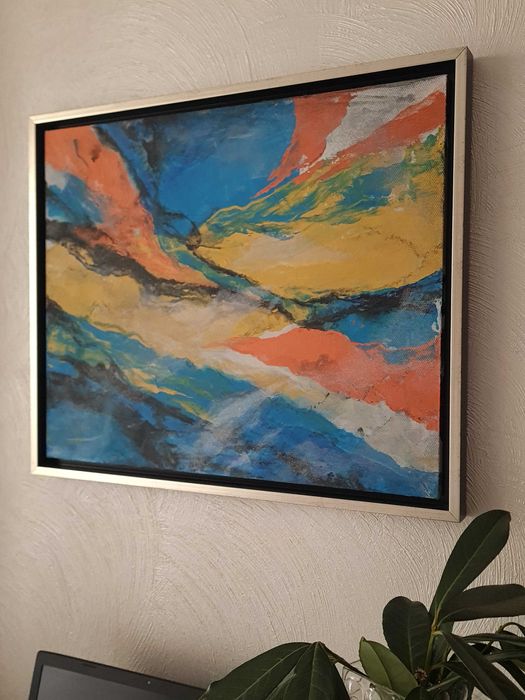 Серия големи абсрактни авторски картини  за дома и офиса