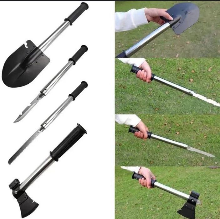 Набор 4в1( лопата, топор, штык-нож, пила