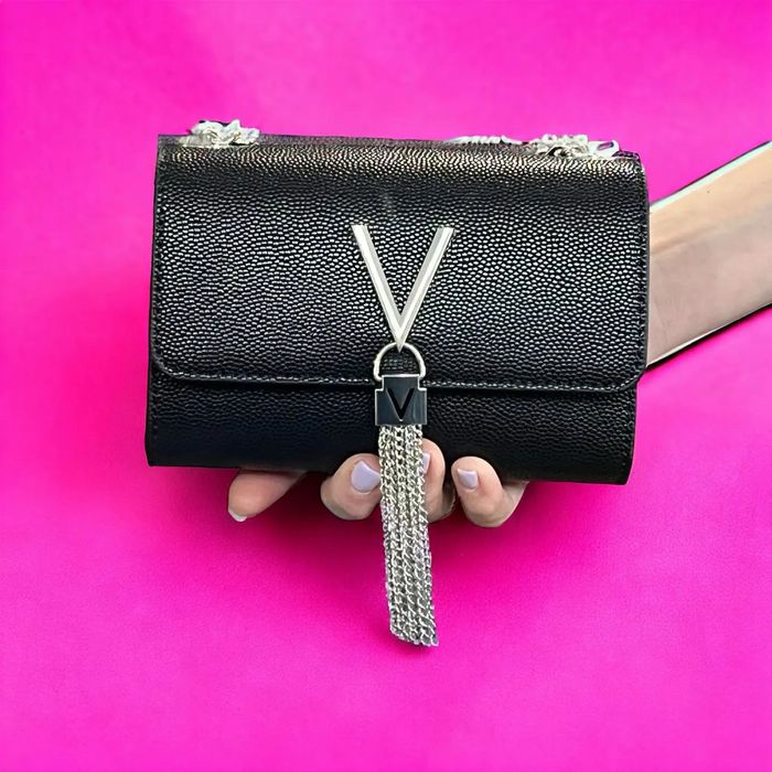 Valentino By Mario Valentino Divina Мини Клъч дамска чанта – черна