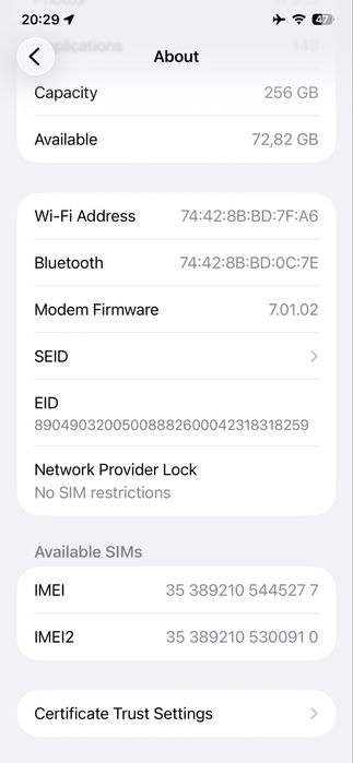 Продавам Apple iPhone 11 Pro Max Silver 256GB