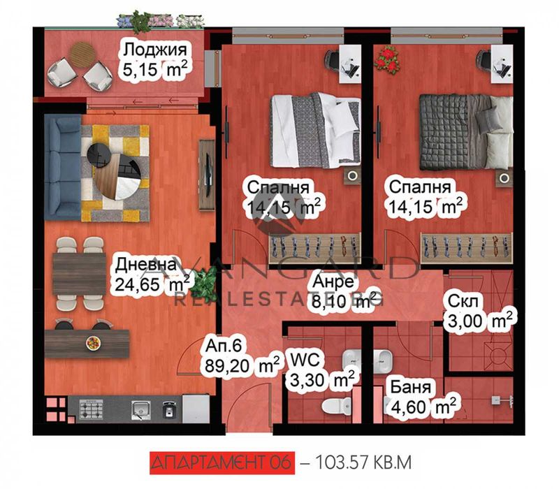 Продава се Тристаен апартамент в Пловдив, Христо Смирненски - 104 кв.м за 1544 €/кв.м - Снимка #5