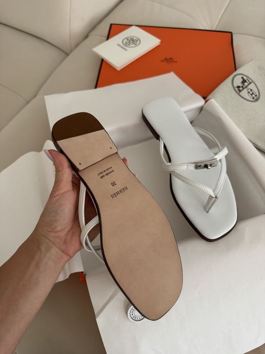 Papuci hermes sandale piele naturala